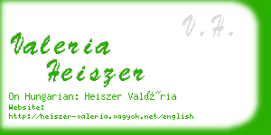 valeria heiszer business card